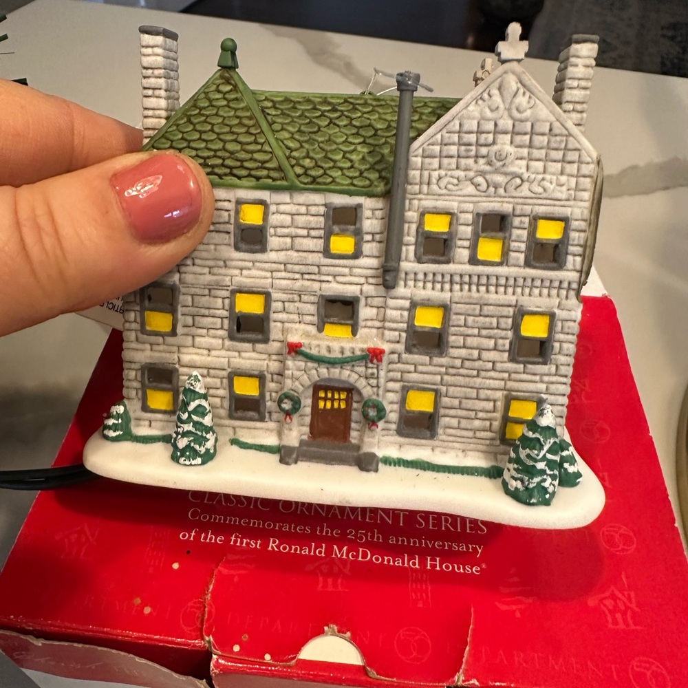 Department 56 Festive House Ornament with Green Roof